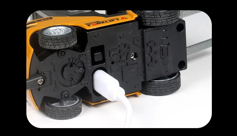 Погрузчик на радиоуправлении RC 555-99 1:64 со светом и звуком, управление через приложение